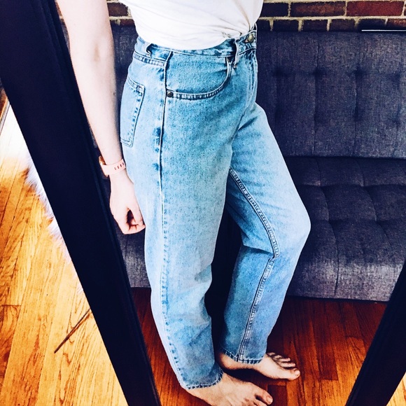 Eddie Bauer Denim - Eddie Bauer • Vintage Hi Rise Blue Retro Mom Jeans